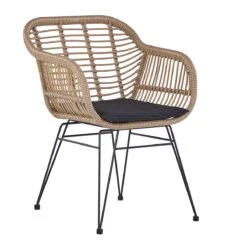 Beliani - TROPEA II - Bistroset Voor 2 - Natuurlijk - PE Rotan -Meubels Voor Thuis 9434072