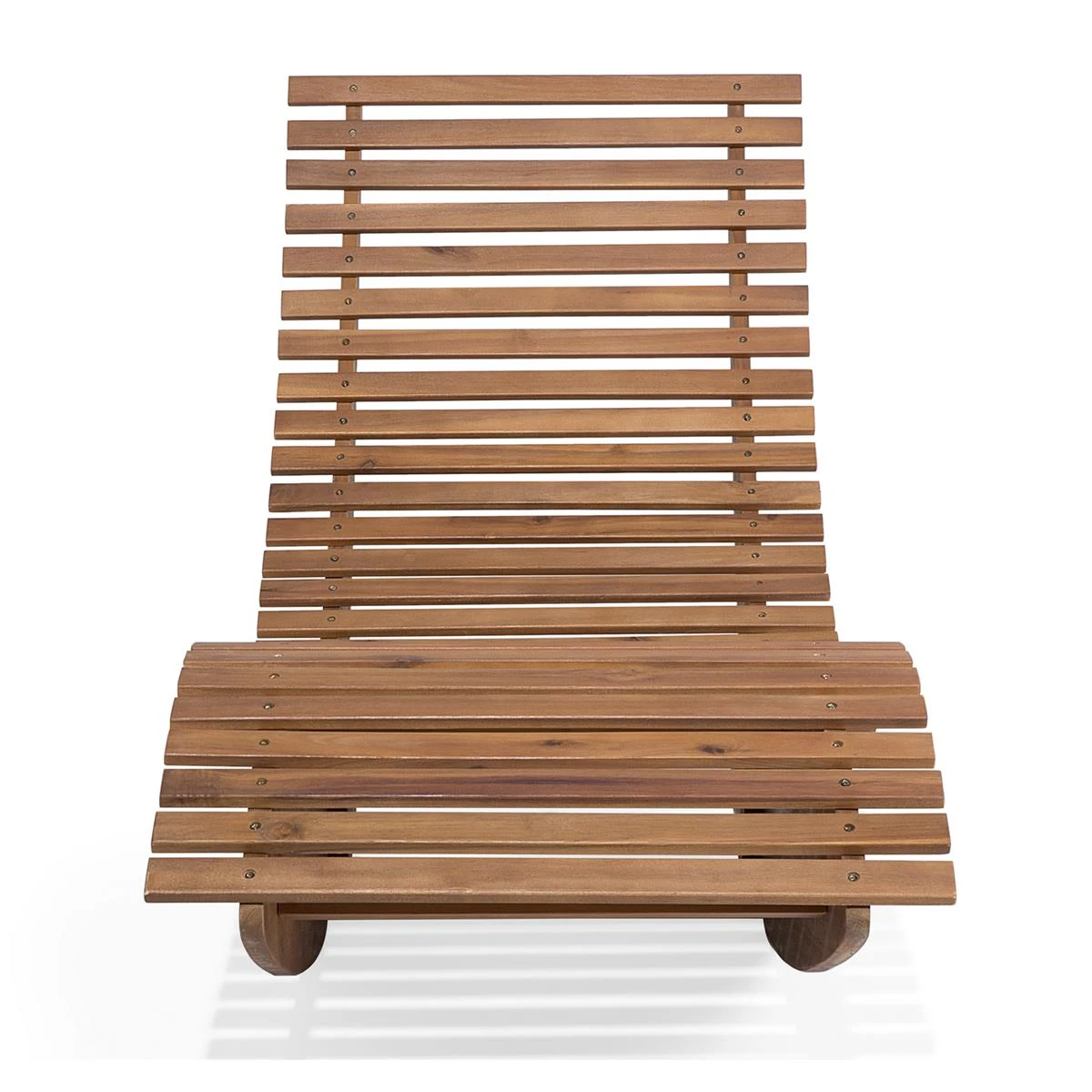 Beliani - BRESCIA - Strandstoel Set Van 2 - Lichte Houtkleur|Blauw 6 Beliani - BRESCIA - Strandstoel Set Van 2 - Lichte Houtkleur|Blauw - Afbeelding 4