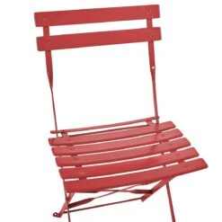 Beliani - FIORI - Bistroset Voor 2 - Rood - Staal -Meubels Voor Thuis 9435186