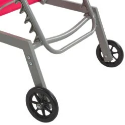 Beliani - LEVANZO - Strandstoel - Rood - Staal 17 Beliani - LEVANZO - Strandstoel - Rood - Staal -Meubels Voor Thuis 9435263