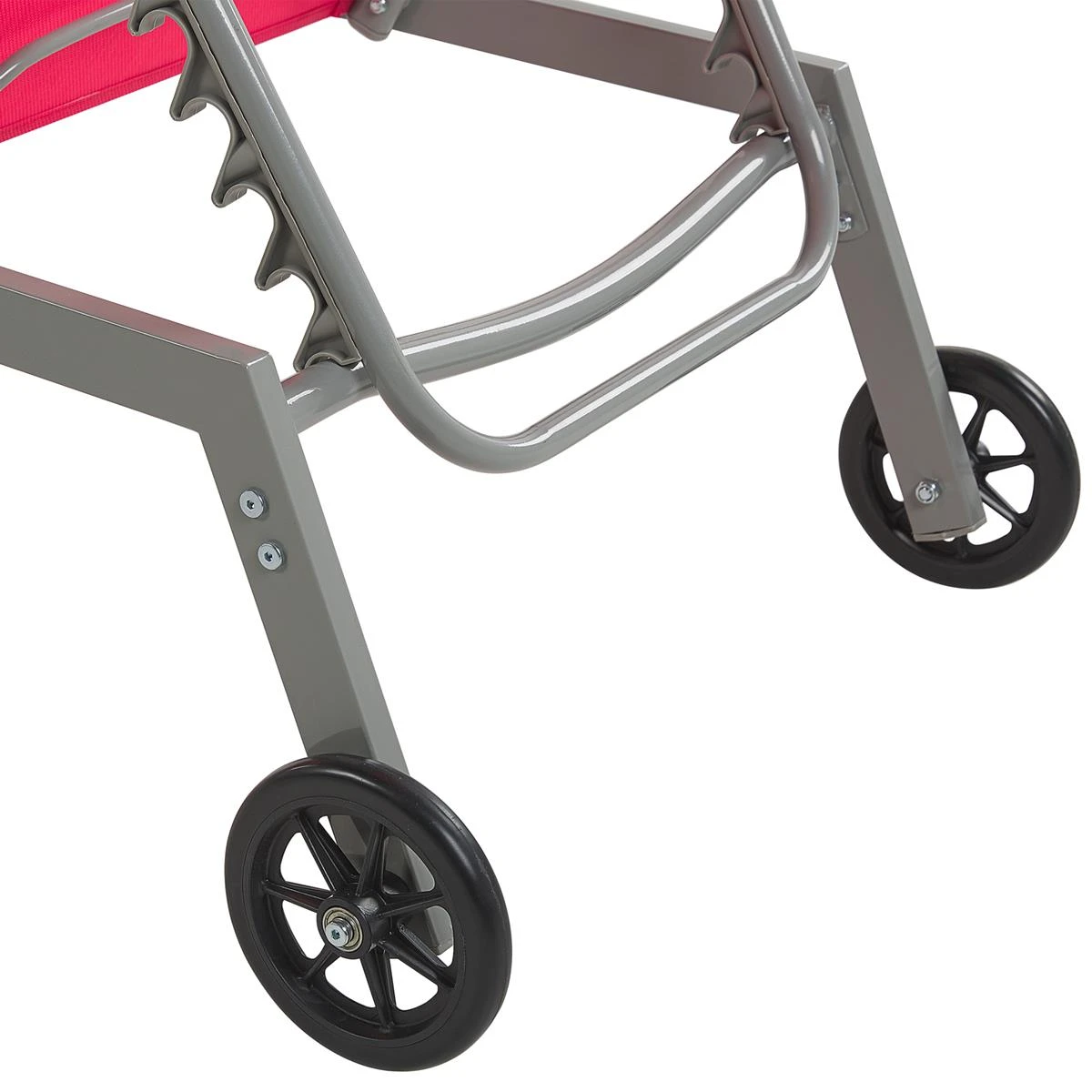 Beliani - LEVANZO - Strandstoel - Rood - Staal 9 Beliani - LEVANZO - Strandstoel - Rood - Staal - Afbeelding 7