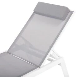 Beliani - CATANIA - Strandstoel Set Van 2 - Grijs - Polyester -Meubels Voor Thuis 9435364