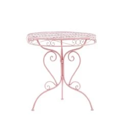 Beliani - ALBINIA - Bistroset Voor 2 - Roze - Metaal -Meubels Voor Thuis 9435676