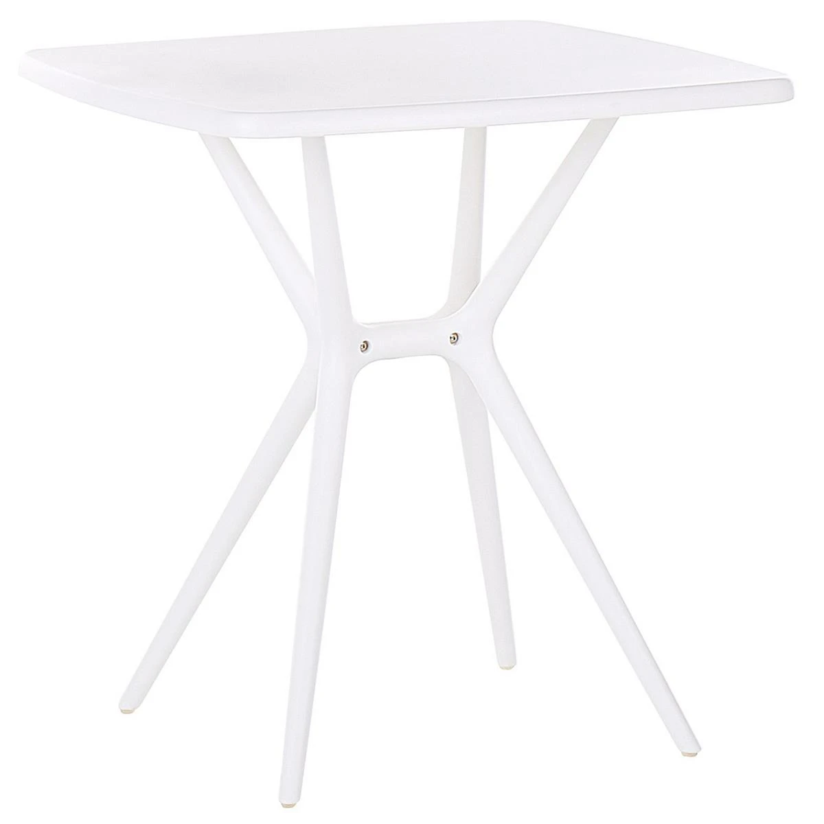 Beliani - SERSALE - Bistroset Voor 2 - Wit - Synthetisch Materiaal 5 Beliani - SERSALE - Bistroset Voor 2 - Wit - Synthetisch Materiaal - Afbeelding 3