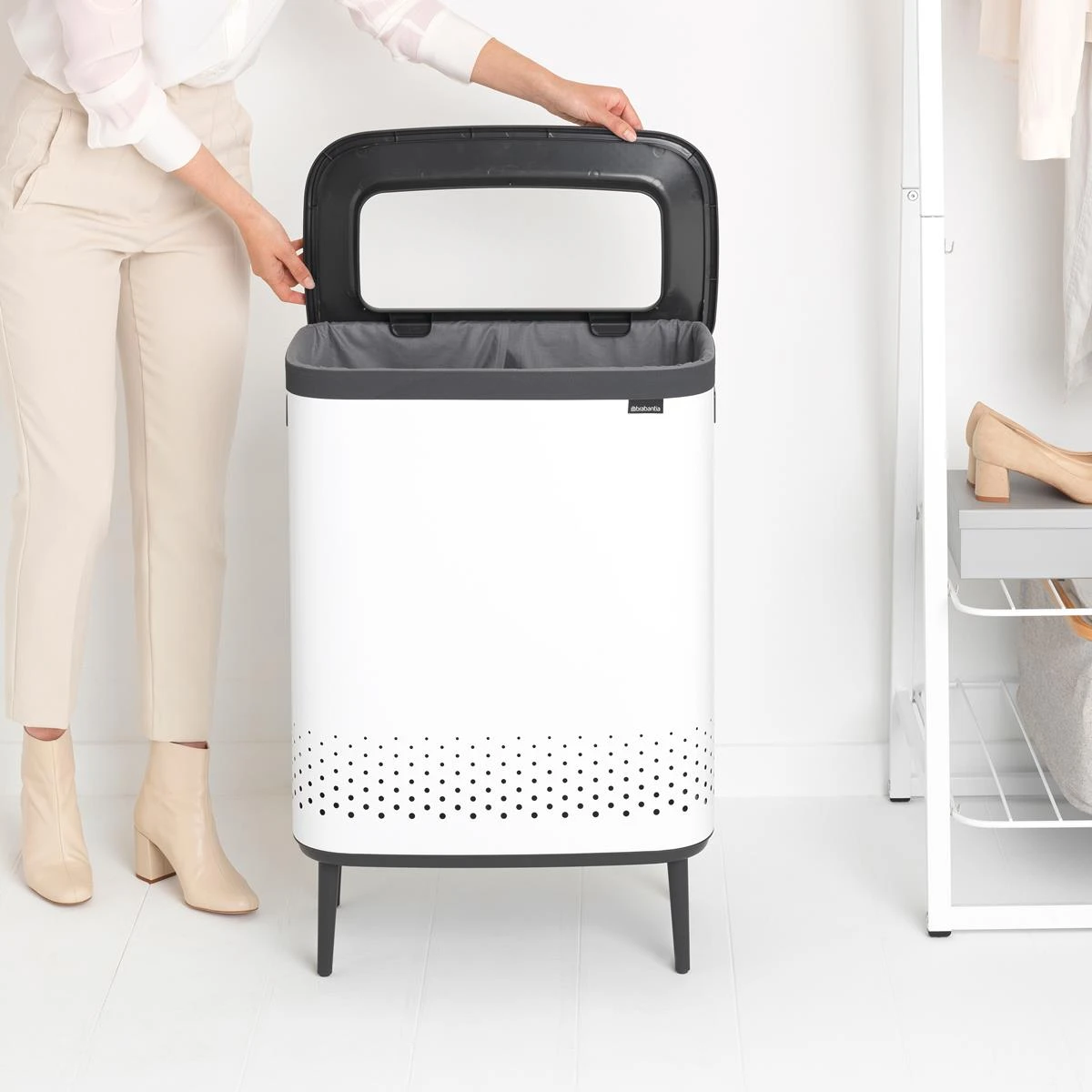 Brabantia Bo Hi Wasbox 2 X 45 L - White 16 Brabantia Bo Hi Wasbox 2 X 45 L - White - Afbeelding 14