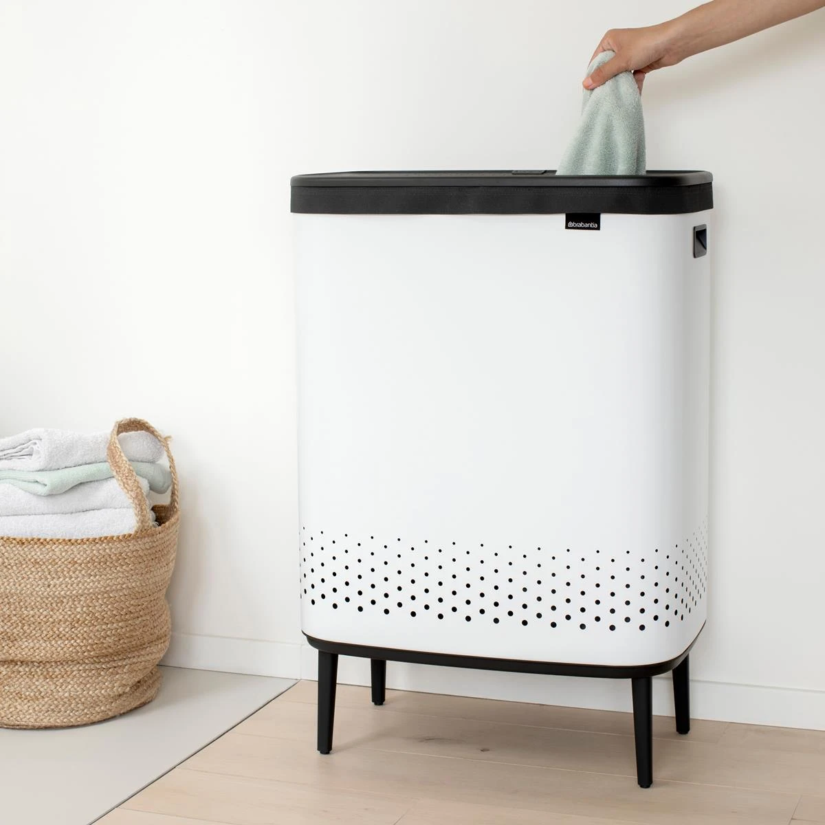 Brabantia Bo Hi Wasbox 2 X 45 L - White 18 Brabantia Bo Hi Wasbox 2 X 45 L - White - Afbeelding 16