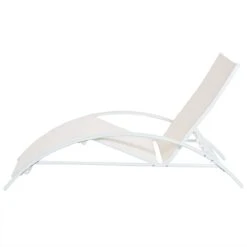 Beliani - GAETA - Zonnenbed - Beige - Staal -Meubels Voor Thuis 9436175