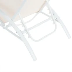 Beliani - GAETA - Zonnenbed - Beige - Staal -Meubels Voor Thuis 9436183