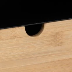 By FonQ Basic Box Nachtkastje - Zwart/Bruin -Meubels Voor Thuis 9437126