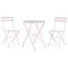 Beliani - FIORI - Bistroset Voor 2 - Roze - Staal -Meubels Voor Thuis 9437218