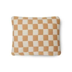 HKliving Checkered Sierkussen 38 X 48 Cm - Grapefruit -Meubels Voor Thuis 9437493