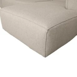 Woood Exclusive Bean Chaise Longue Rechts - Polyester - Beige 18 Woood Exclusive Bean Chaise Longue Rechts - Polyester - Beige -Meubels Voor Thuis 9438038