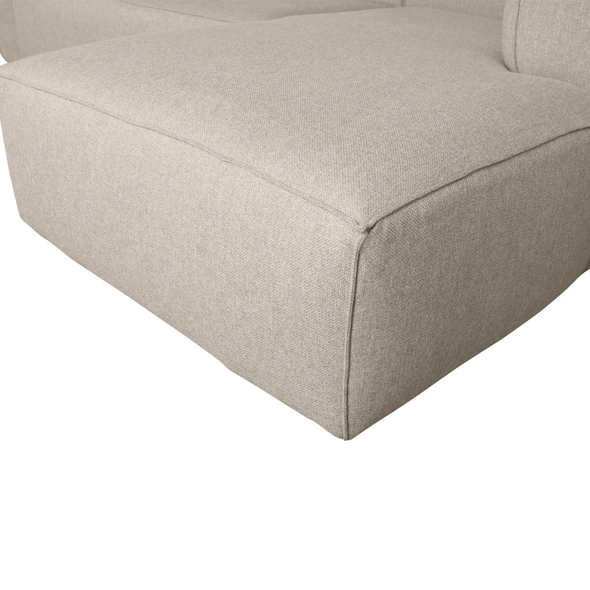 Woood Exclusive Bean Chaise Longue Rechts - Polyester - Beige 10 Woood Exclusive Bean Chaise Longue Rechts - Polyester - Beige - Afbeelding 8