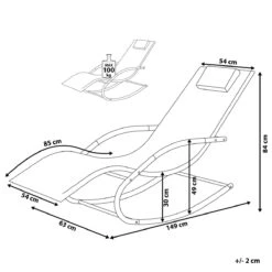 Beliani - CARANO - Strandstoel - Groen - Staal 24 Beliani - CARANO - Strandstoel - Groen - Staal -Meubels Voor Thuis 9438690