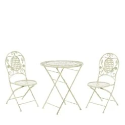 Beliani - BIVIO - Bistroset Voor 2 - Groen - IJzer