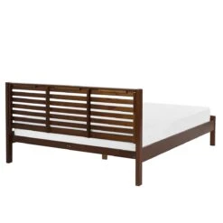 Beliani-CARNAC -Tweepersoonsbed-Donker Hout-180 X 200 Cm-Rubberhout -Meubels Voor Thuis 9438968