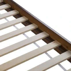 Beliani-CARNAC -Tweepersoonsbed-Donker Hout-180 X 200 Cm-Rubberhout -Meubels Voor Thuis 9438971