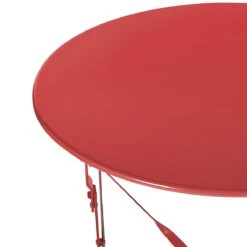 Beliani - FIORI - Bistroset Voor 2 - Rood - Staal -Meubels Voor Thuis 9439189