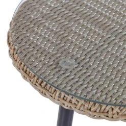 Beliani - ORTIGIA - Bistroset Voor 2 - Natuurlijk - PE Rotan -Meubels Voor Thuis 9439244