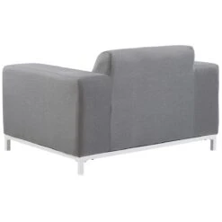 Beliani - ROVIGO - Tuinstoel Set Van 2 - Grijs - Polyester -Meubels Voor Thuis 9439327