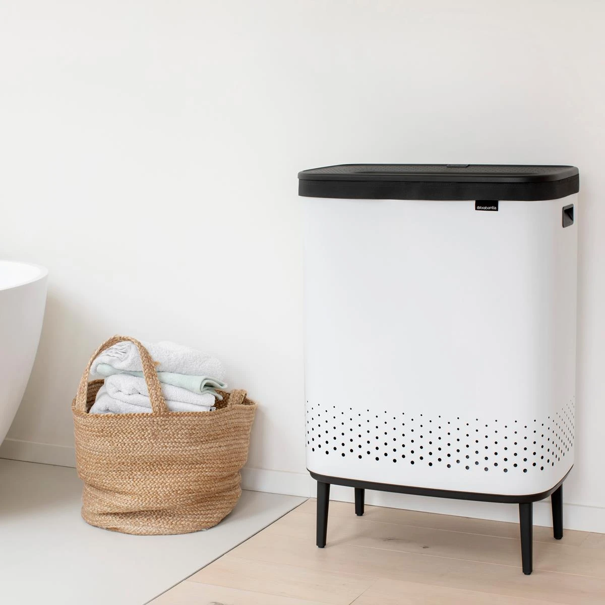 Brabantia Bo Hi Wasbox 2 X 45 L - White 12 Brabantia Bo Hi Wasbox 2 X 45 L - White - Afbeelding 10