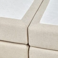 Beliani - ARISTOCRAT - Boxspringbed - Beige - 180 X 200 Cm - Polyester -Meubels Voor Thuis 9440031