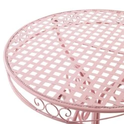 Beliani - ALBINIA - Bistroset Voor 2 - Roze - Metaal -Meubels Voor Thuis 9441615