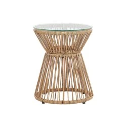 Beliani - TRESTINA - Bistroset Voor 2 - Natuurlijk - PE Rotan -Meubels Voor Thuis 9441624