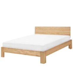 Beliani-ROYAN -Tweepersoonsbed-Lichthout-160 X 200 Cm-Dennenhout