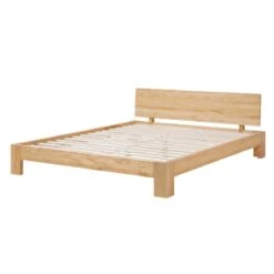 Beliani-ROYAN -Tweepersoonsbed-Lichthout-160 X 200 Cm-Dennenhout -Meubels Voor Thuis 9441901