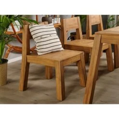 Beliani-LIVORNO -Tuinset Voor 6 3 Stoelen En Bank-Lichthout-Acaciahout -Meubels Voor Thuis 9443740