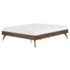 Beliani-BERRIC -Tweepersoonsbed-Donkere Houtkleur-160 X 200 Cm-MDF -Meubels Voor Thuis 9444024