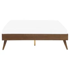 Beliani-BERRIC -Tweepersoonsbed-Donkere Houtkleur-160 X 200 Cm-MDF -Meubels Voor Thuis 9444033