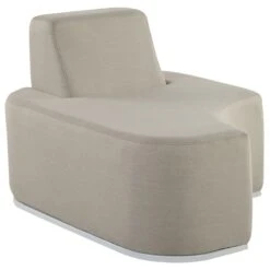 Beliani - FABRO - Loungeset Voor 4 - Grijs - Polyester -Meubels Voor Thuis 9444083