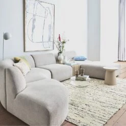 HKliving Jax Bank Element - Middenstuk Rond - Light Grey 12 HKliving Jax Bank Element - Middenstuk Rond - Light Grey -Meubels Voor Thuis 9444187