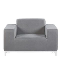 Beliani - ROVIGO - Loungeset Voor 5 - Grijs - Polyester -Meubels Voor Thuis 9444356