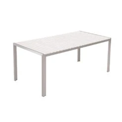 Beliani - NARDO - Tuinset Voor 6 - Wit - Kunsthout 16 Beliani - NARDO - Tuinset Voor 6 - Wit - Kunsthout -Meubels Voor Thuis 9445504