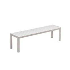 Beliani - NARDO - Tuinset Voor 6 - Wit - Kunsthout 17 Beliani - NARDO - Tuinset Voor 6 - Wit - Kunsthout -Meubels Voor Thuis 9445505