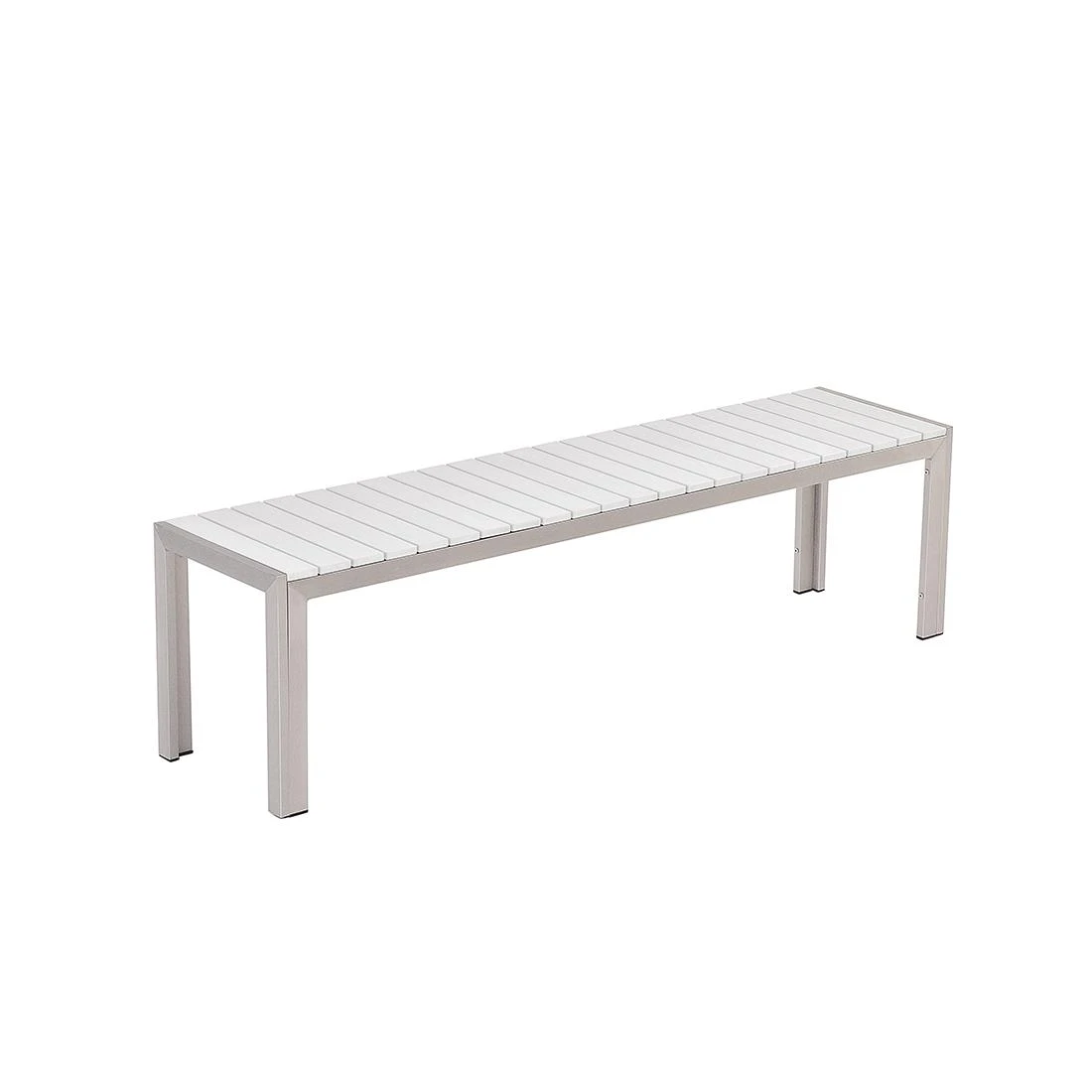 Beliani - NARDO - Tuinset Voor 6 - Wit - Kunsthout 6 Beliani - NARDO - Tuinset Voor 6 - Wit - Kunsthout - Afbeelding 4