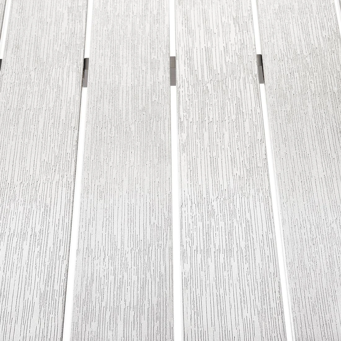 Beliani - NARDO - Tuinset Voor 6 - Wit - Kunsthout 7 Beliani - NARDO - Tuinset Voor 6 - Wit - Kunsthout - Afbeelding 5