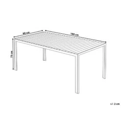 Beliani - NARDO - Tuinset Voor 6 - Wit - Kunsthout 23 Beliani - NARDO - Tuinset Voor 6 - Wit - Kunsthout -Meubels Voor Thuis 9445521
