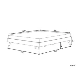 Beliani-BERRIC -Tweepersoonsbed-Donkere Houtkleur-160 X 200 Cm-MDF -Meubels Voor Thuis 9445920