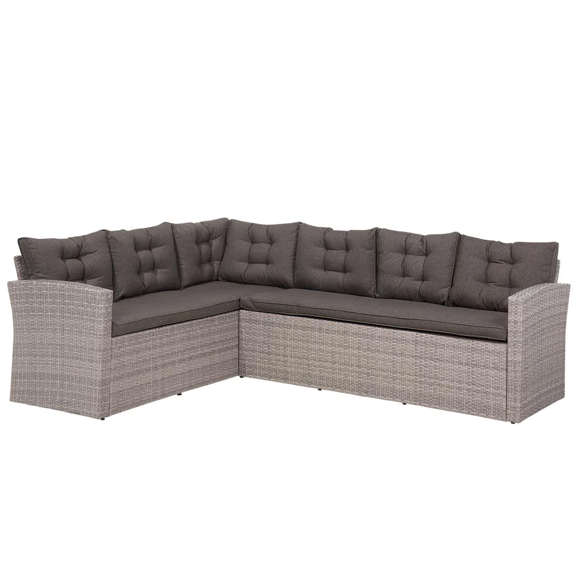 Beliani - VITERBO - Loungeset Voor 8 - Grijs - PE Rotan 6 Beliani - VITERBO - Loungeset Voor 8 - Grijs - PE Rotan - Afbeelding 4