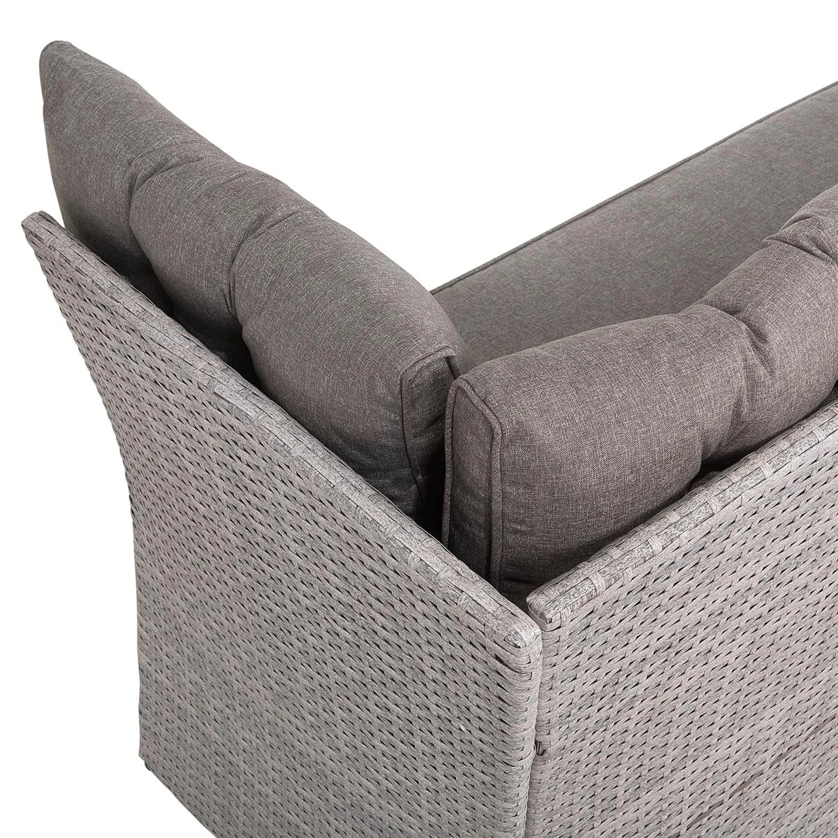 Beliani - VITERBO - Loungeset Voor 8 - Grijs - PE Rotan 9 Beliani - VITERBO - Loungeset Voor 8 - Grijs - PE Rotan - Afbeelding 7