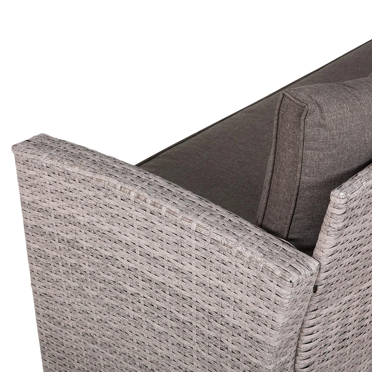 Beliani - VITERBO - Loungeset Voor 8 - Grijs - PE Rotan 8 Beliani - VITERBO - Loungeset Voor 8 - Grijs - PE Rotan - Afbeelding 6
