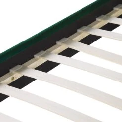 Beliani - BELLOU - Tweepersoonsbed - Groen - 180 X 200 Cm - Fluweel -Meubels Voor Thuis 9446332