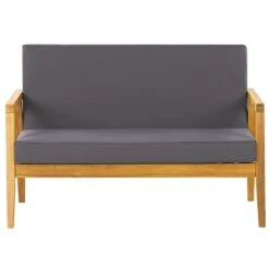 Beliani - PALLANO - Loungeset - Lichte Houtkleur - Acaciahout -Meubels Voor Thuis 9447316