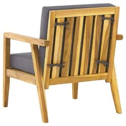 Beliani - PALLANO - Loungeset - Lichte Houtkleur - Acaciahout -Meubels Voor Thuis 9447328