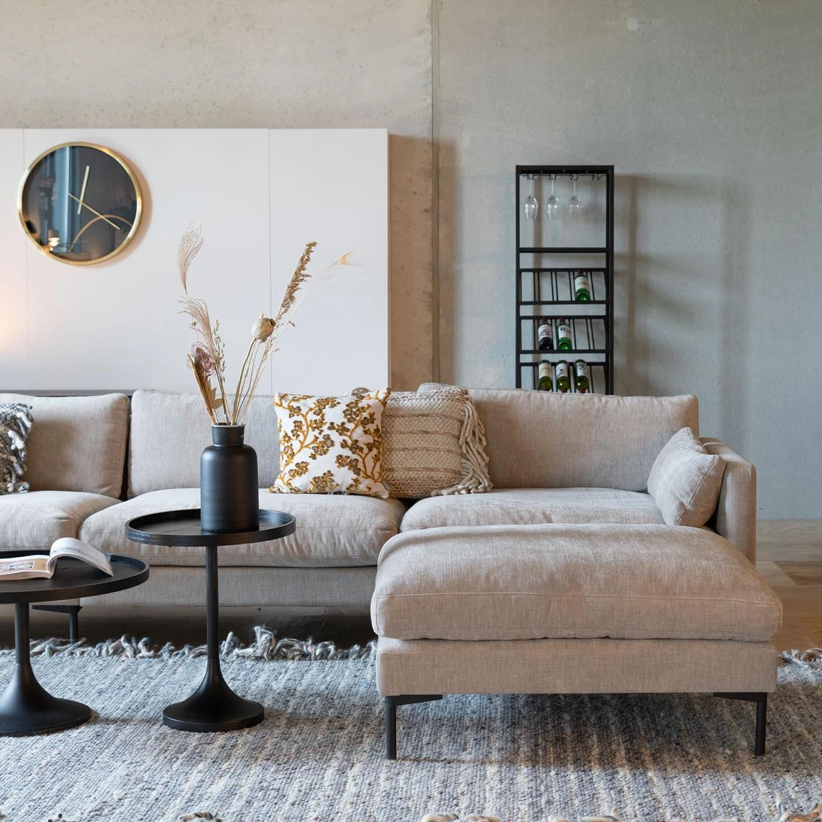 Zuiver Summer Hocker - Latte 10 Zuiver Summer Hocker - Latte - Afbeelding 8