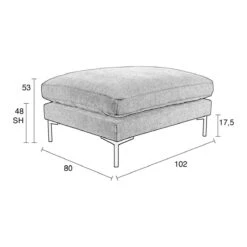 Zuiver Summer Hocker - Latte 25 Zuiver Summer Hocker - Latte -Meubels Voor Thuis 9448546